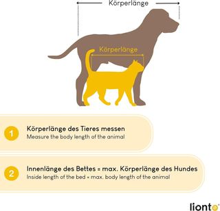lionto Colchoneta ortopédica para Perros con visco