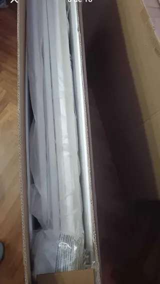 Cuna de madera blanca