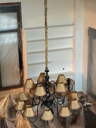 Lámpara de salón vintage grande