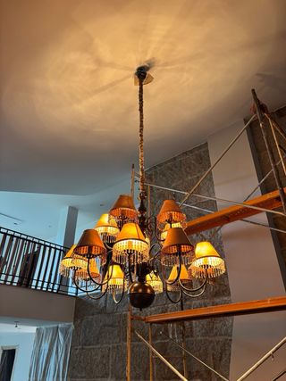 Lámpara de salón vintage grande