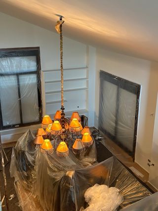 Lámpara de salón vintage grande