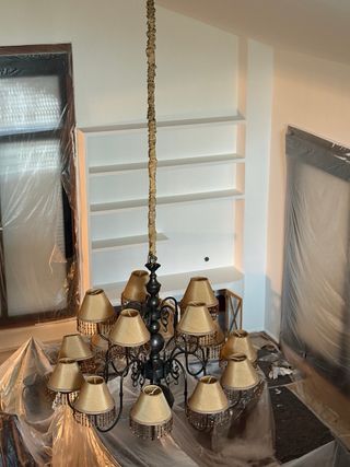 Lámpara de salón vintage grande