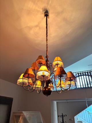 Lámpara de salón vintage grande