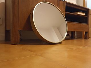 Espejo Decorativo Dorado Redondo