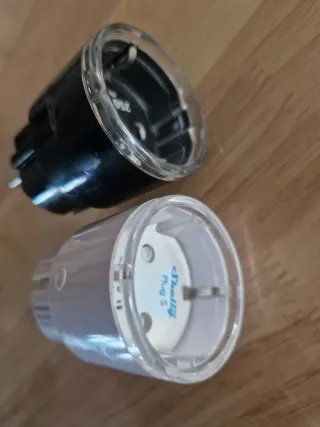 2 Tomadas Shelly Plug S (Branco/Preto)