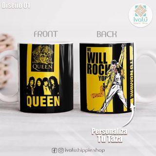 Taza Queen, Freddie Mercury, Personalizada