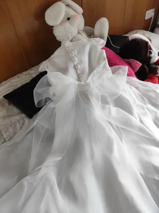 Espectacular Vestido de Comunión  Tizzas, T8/9