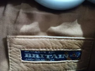 Cazadora de piel BRITAIN beige