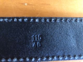 Cinturón Louis Vuitton. Talla 115 Negro Monogram