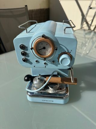 Cafetera Retro Create Azul