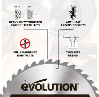 Evolution FW210TCT-40 Hoja Evolution 210mm Madera