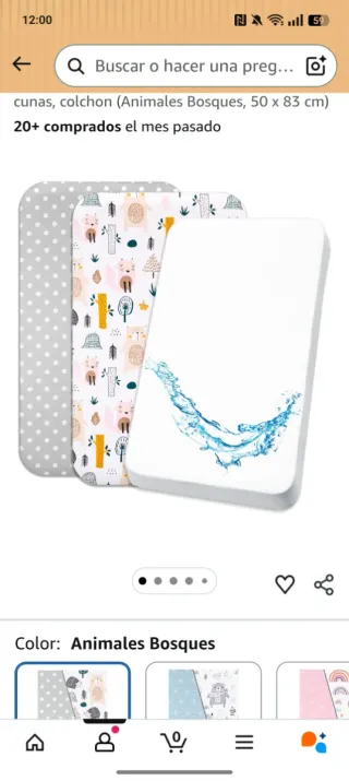 Pack 2 Sábanas Cuna Animales Bosques