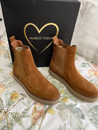 Botines Marco Tozzi Mujer Marrones