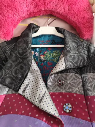 Abrigo Desigual T38/40 Multicolor