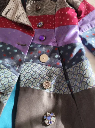 Abrigo Desigual T38/40 Multicolor