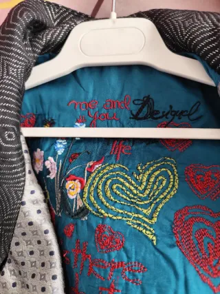 Abrigo Desigual T38/40 Multicolor