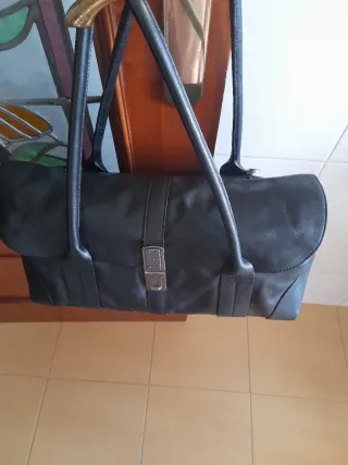 Bolso Piel Negro Salvador Bachiller