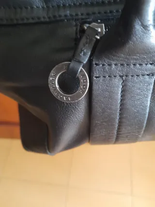 Bolso Piel Negro Salvador Bachiller