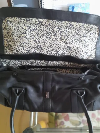 Bolso Piel Negro Salvador Bachiller