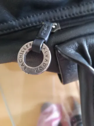 Bolso Piel Negro Salvador Bachiller