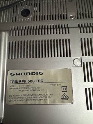 Mini TV Grundig Radio Cassette