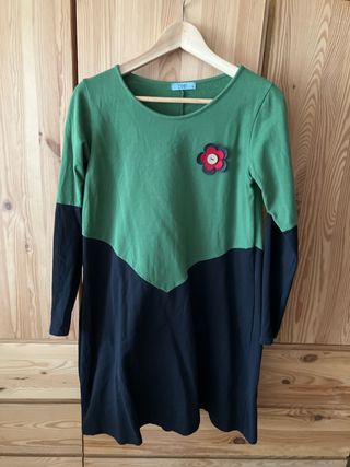 Vestido Yoel verde y negro talla m