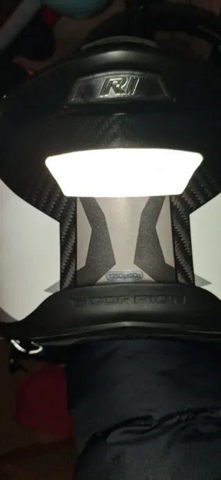 Casco Scorpion Exo R1 Negro/Gris XS