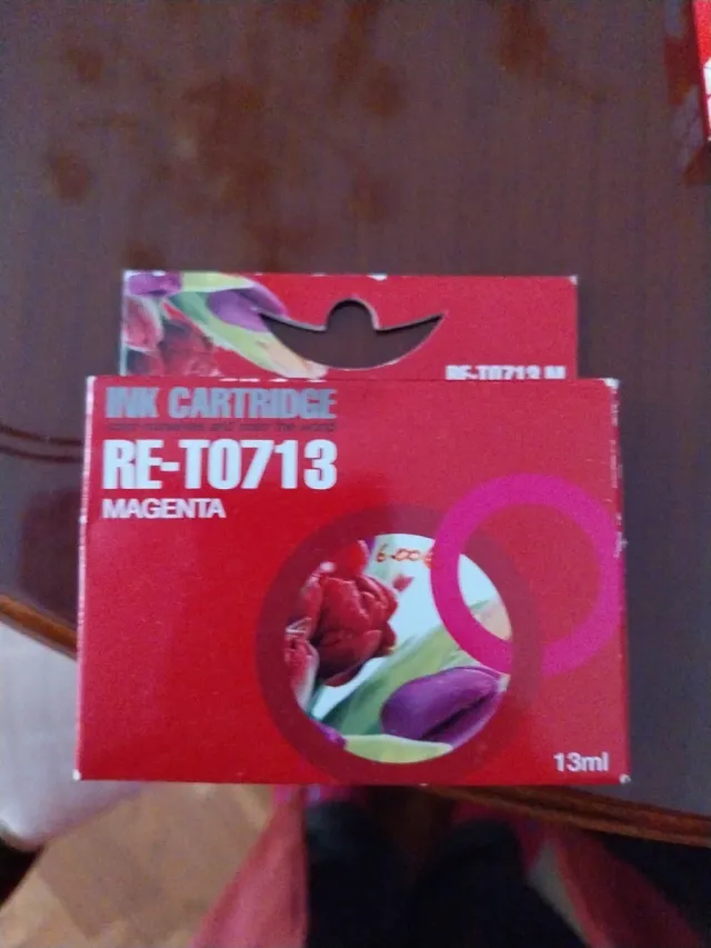 4 Cartuchos Tinta RE-T0711 Negro, Cyan, Magenta, A