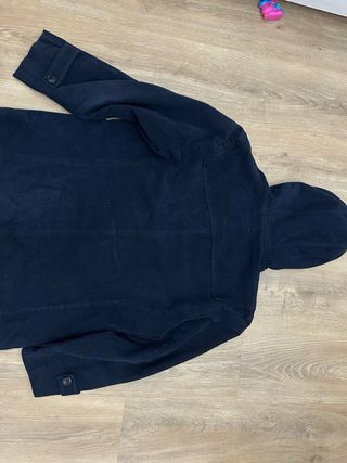 Giubbotto uomo blu  con cappuccio