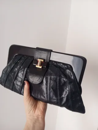 Pochette vintage blu