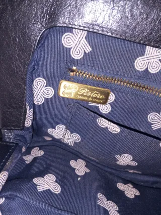 Pochette vintage blu