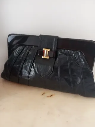 Pochette vintage blu