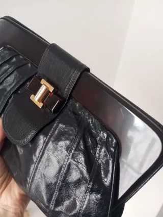 Pochette vintage blu