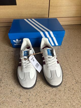 Zapatillas Adidas Samba Blancas y Rojas