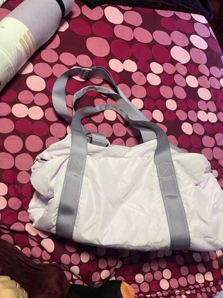 Bolsa y esterilla yoga pilates malva