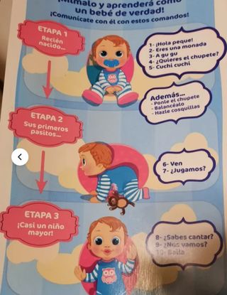 Muñeco bebé Peque Lucas gateando