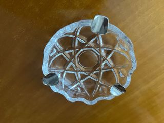 Cenicero Cristal y Plata