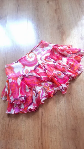 Falda Zara Seda Talla S