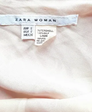Falda Zara Seda Talla S
