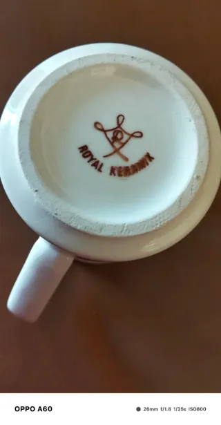 Set 6 Boccale Ceramica Righe Blu