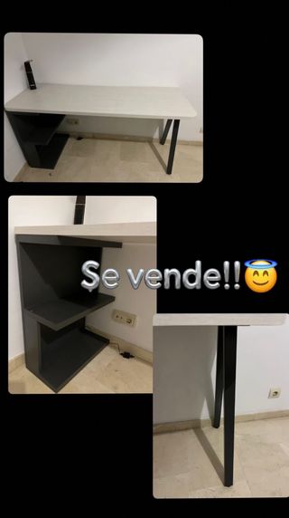 Escritorio moderno blanco y negro