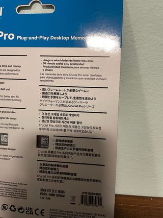 Crucial DDR5 32GB (2x16GB) 6000MHz CL48