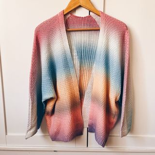 Chaqueta de punto multicolor