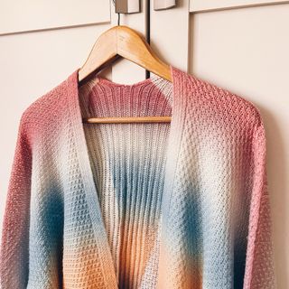 Chaqueta de punto multicolor