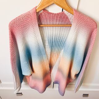 Chaqueta de punto multicolor