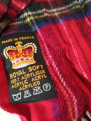 Bufanda Royal Scot Tartán Roja