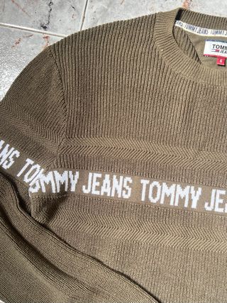 Jersey Tommy Jeans Logo Rayas Talla M