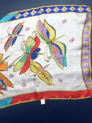 Pañuelo seda mariposas