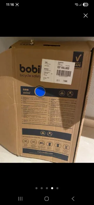 Assento bicicleta bebé Bobike