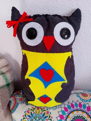 Cojín Búho Artesanal